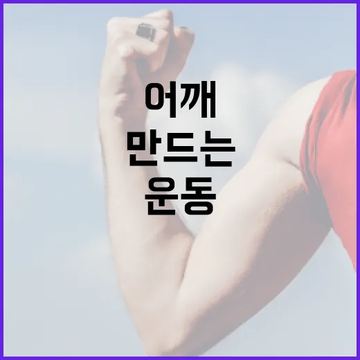 효과적인 어깨운동 루틴을 만드는 방법 - 요약