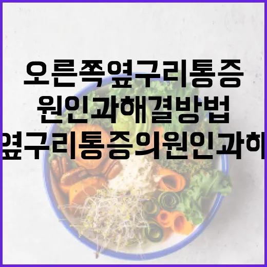 오른쪽 옆구리 통증의 원인과 해결 방법 - 요약