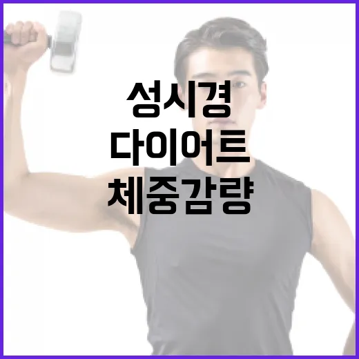 성시경 다이어트로 건강하게 체중 감량하는 방법 - 요약