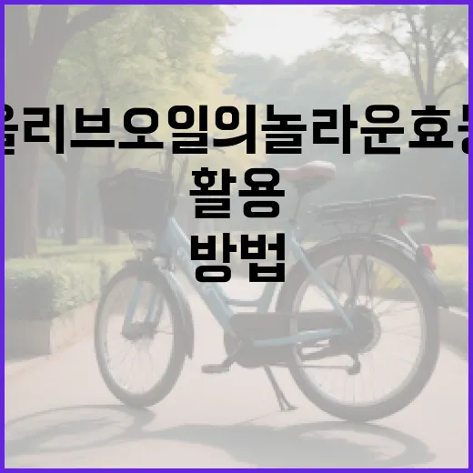 올리브오일의 놀라운 효능을 최대한 활용하는 방법 - 요약