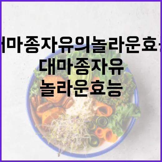 대마종자유의 놀라운 효능과 효과적으로 사용하는 방법 - 요약