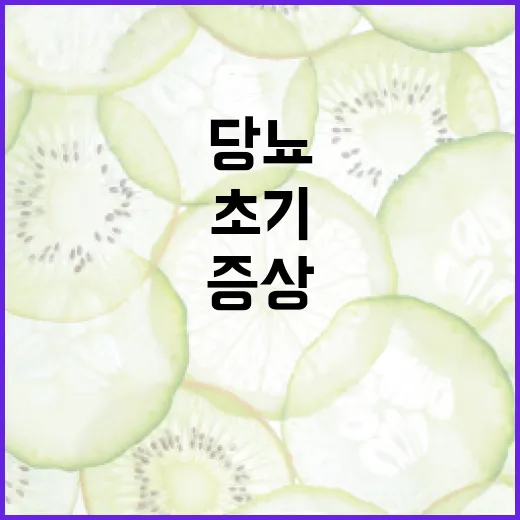 초기 당뇨 증상을 알아채는 방법 - 요약