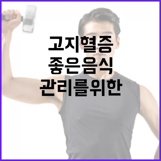 고지혈증 관리를 위한 좋은 음식 선택 방법 - 요약