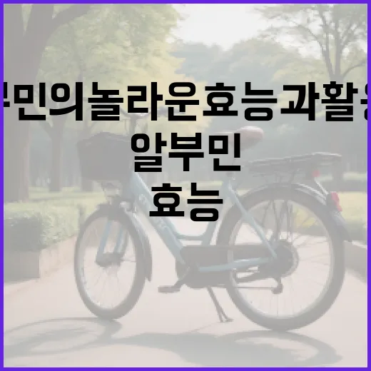 알부민의 놀라운 효능과 활용법 - 요약