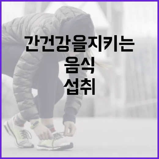 간 건강을 지키는 음식 섭취 방법 - 요약