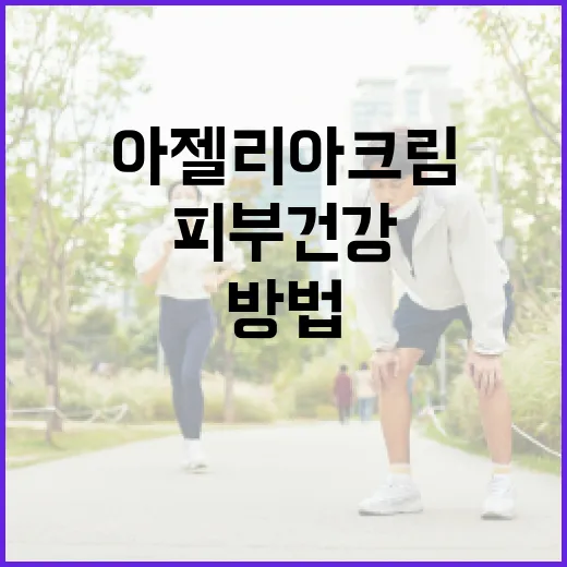 아젤리아크림으로 피부 건강을 지키는 방법 - 요약
