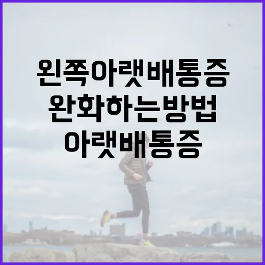 왼쪽 아랫배 통증을 완화하는 방법 - 요약