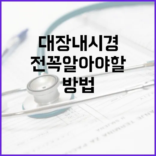 대장내시경 전 꼭 알아야 할 음식 섭취 방법 - 요약