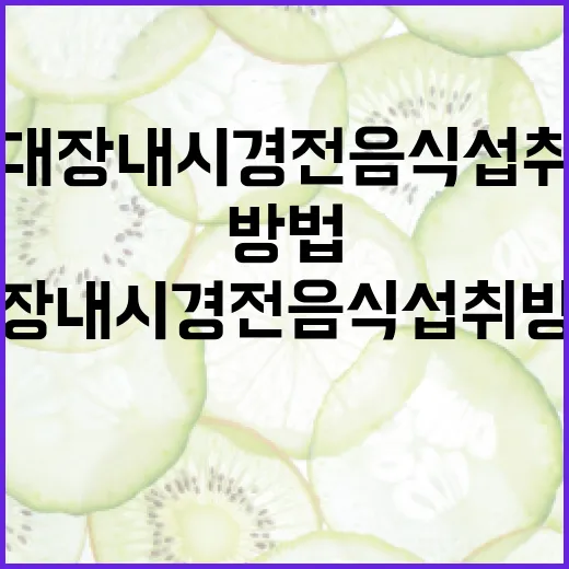 대장내시경 전 음식 섭취 방법: 건강하고 안전하게 준비하는 법 - 요약