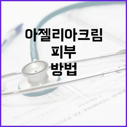 아젤리아크림으로 피부를 건강하게 가꾸는 방법 - 요약