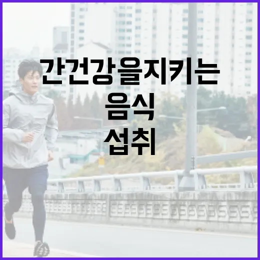 간 건강을 지키는 음식 섭취 방법 - 요약