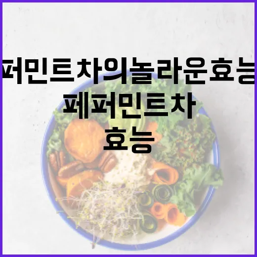페퍼민트차의 놀라운 효능과 즐기는 방법 - 요약