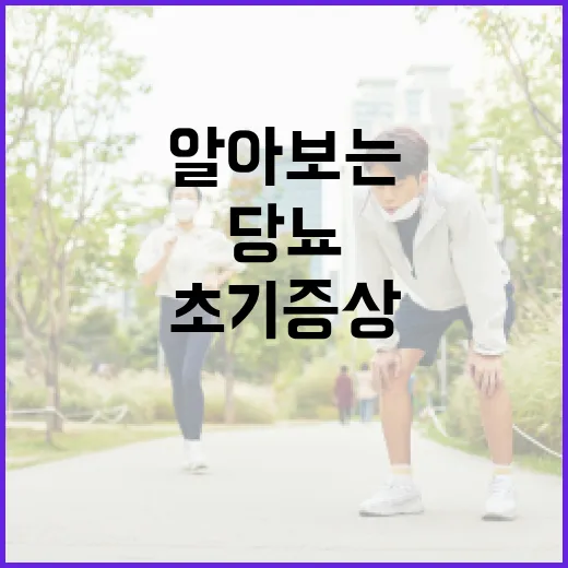 당뇨 초기증상을 알아보는 방법 - 요약
