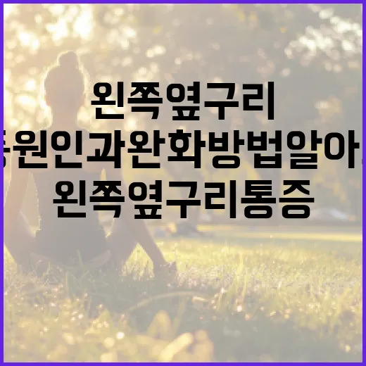 왼쪽 옆구리 통증 원인과 완화 방법 알아보기 - 요약