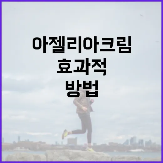 아젤리아크림을 효과적으로 활용하는 방법 - 요약