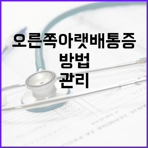 오른쪽 아랫배 통증을 관리하는 방법 - 요약