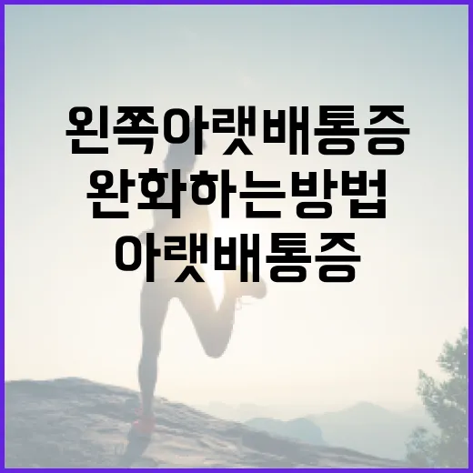왼쪽 아랫배 통증을 완화하는 방법 - 요약