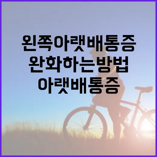 왼쪽 아랫배 통증을 완화하는 방법 - 요약