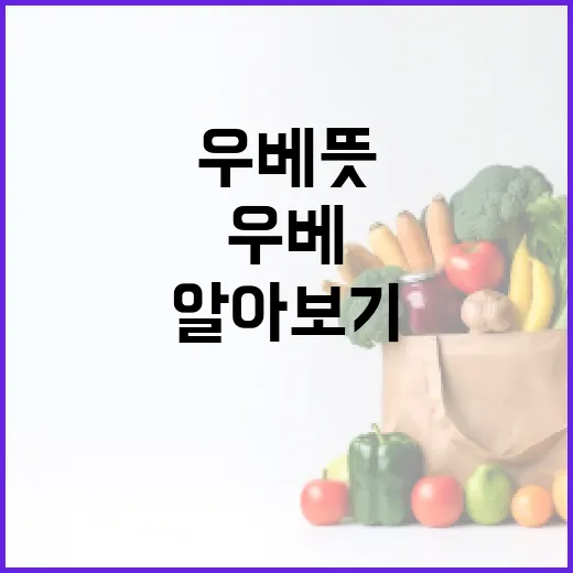 우베 뜻과 활용 방법 알아보기 - 요약