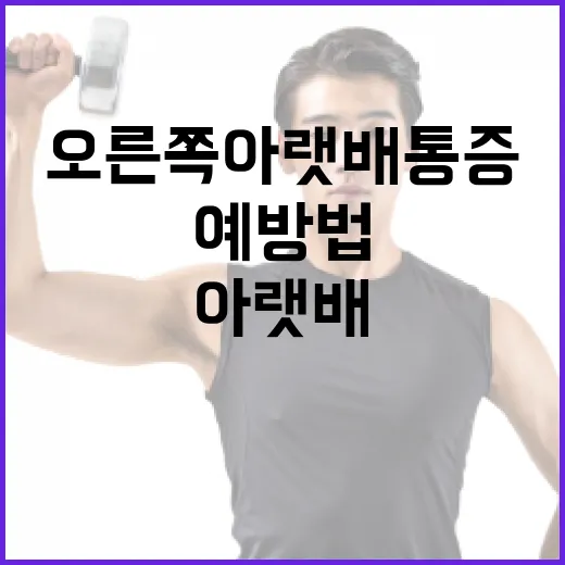 오른쪽 아랫배 통증 완화 방법과 예방법 - 요약
