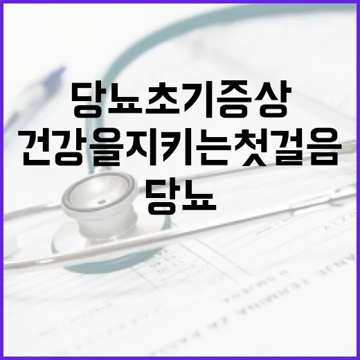 당뇨 초기증상을 인식하는 방법: 건강을 지키는 첫걸음 - 요약
