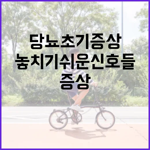 당뇨 초기증상을 알아차리는 방법: 놓치기 쉬운 신호들 - 요약