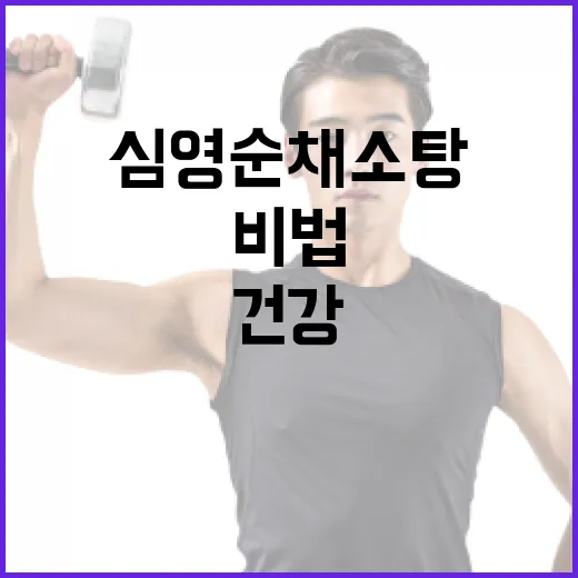 심영순 채소탕, 건강하게 즐기는 비법 - 요약