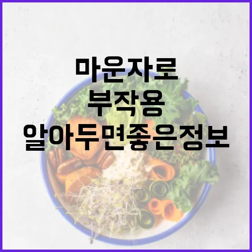 마운자로 부작용: 알아두면 좋은 정보 - 요약
