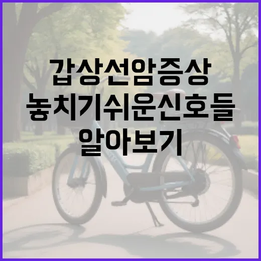 갑상선암 증상 알아보기: 놓치기 쉬운 신호들 - 요약
