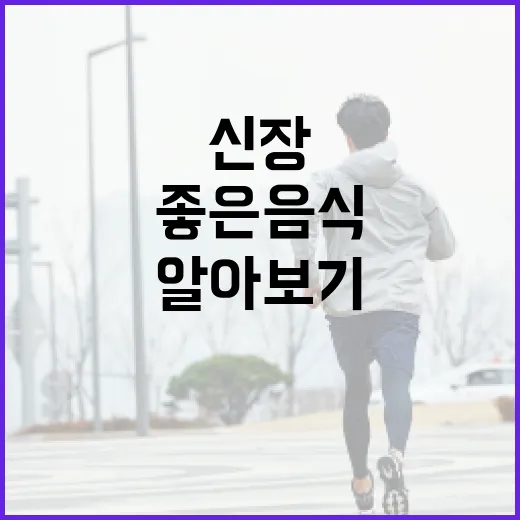 신장 건강에 좋은 음식 알아보기 - 요약