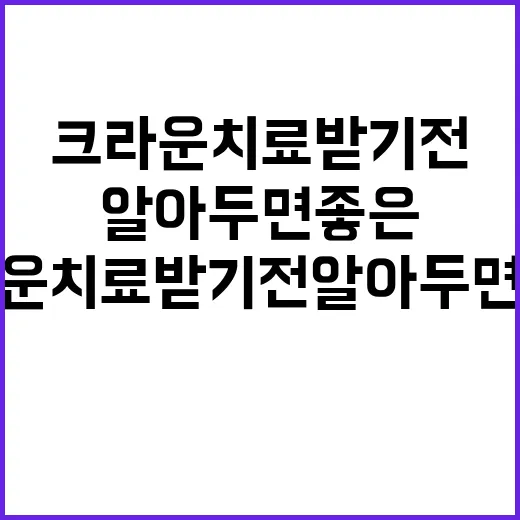 크라운치료 받기 전 알아두면 좋은 선택 방법 - 요약