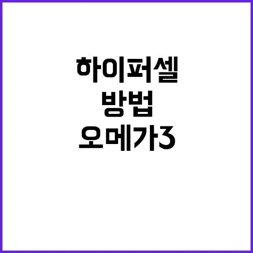 하이퍼셀오메가3 고르려면 이렇게 확인하는 방법 - 요약