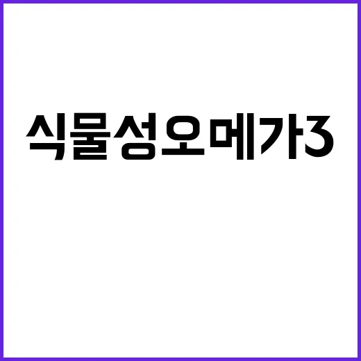 식물성오메가3 고르는 방법, ALA와 DHA를 나눠 보면 쉽습니다 - 요약