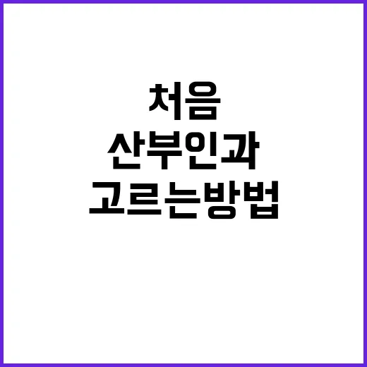 서울산부인과 처음 고르는 방법, 진료 목적별로 이렇게 보면 덜 헷갈립니다 - 요약
