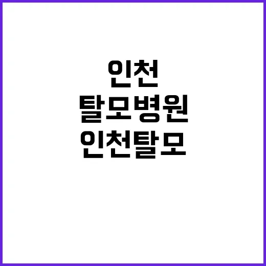 인천탈모병원 처음 가려면 이렇게 준비하세요 - 요약