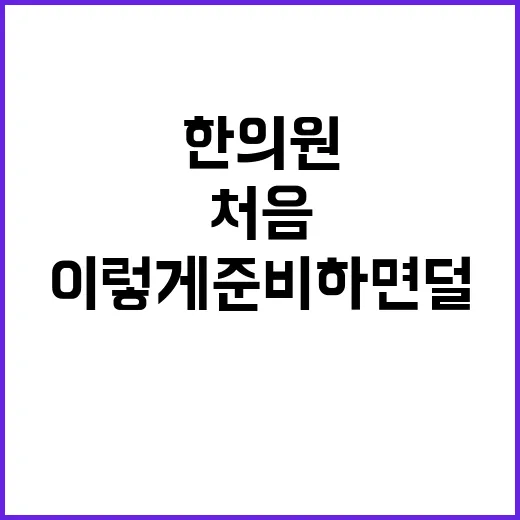 한의원침 처음 맞으려면 이렇게 준비하면 덜 불안합니다 - 요약