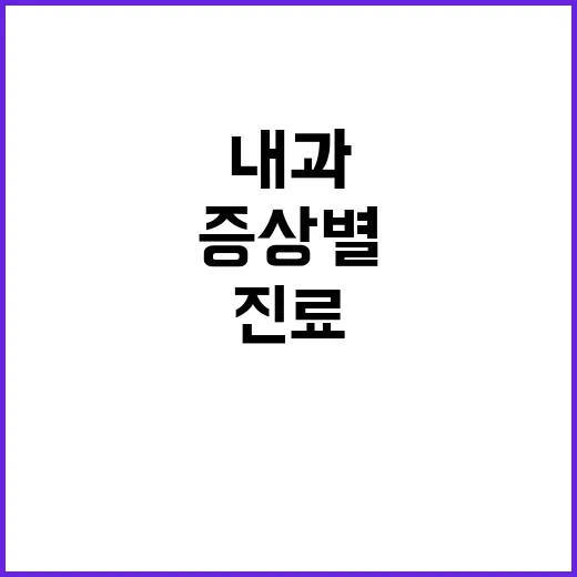 내과 처음 가는 방법, 증상별로 진료 잘 받으려면 이렇게 - 요약