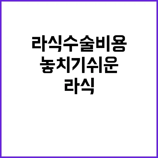 라식수술비용 비교하는 방법, 처음 알아볼 때 놓치기 쉬운 기준 - 요약
