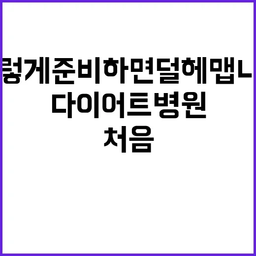 다이어트병원 처음 가려면 이렇게 준비하면 덜 헤맵니다 - 요약