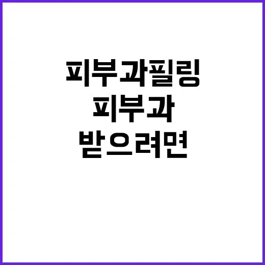 피부과필링 처음 받으려면 이렇게 준비하는 방법 - 요약