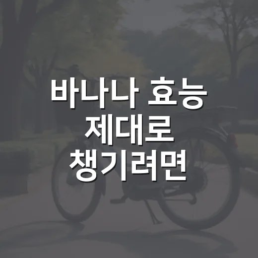 바나나 효능 제대로 챙기려면 이렇게 드세요 - 요약