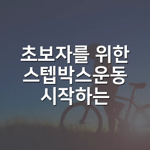 초보자를 위한 스텝박스운동 시작하는 방법, 무릎 부담 줄이려면 이렇게 - 요약
