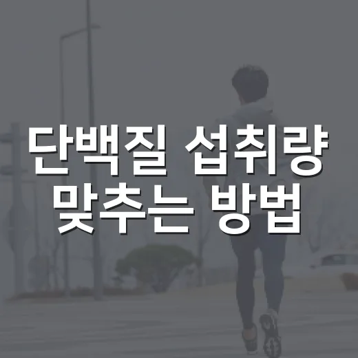 단백질 섭취량 맞추는 방법: 부족과 과다를 피하려면 이렇게 - 요약