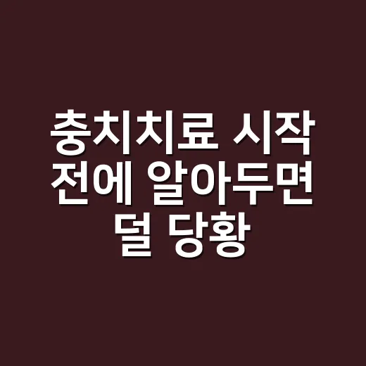 충치치료 시작 전에 알아두면 덜 당황하는 방법 - 요약