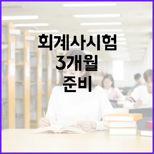 회계사시험 준비하는 방법, 초반 3개월을 이렇게 잡으면 덜 흔들립니다 - 요약