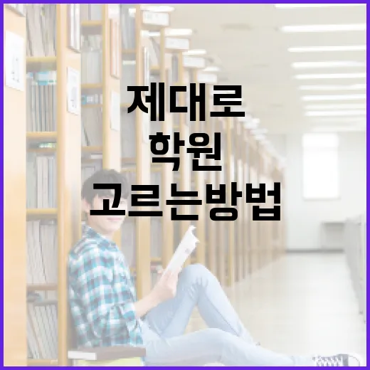 학원 제대로 고르는 방법, 돈과 시간을 덜 버리려면 이렇게 보세요 - 요약