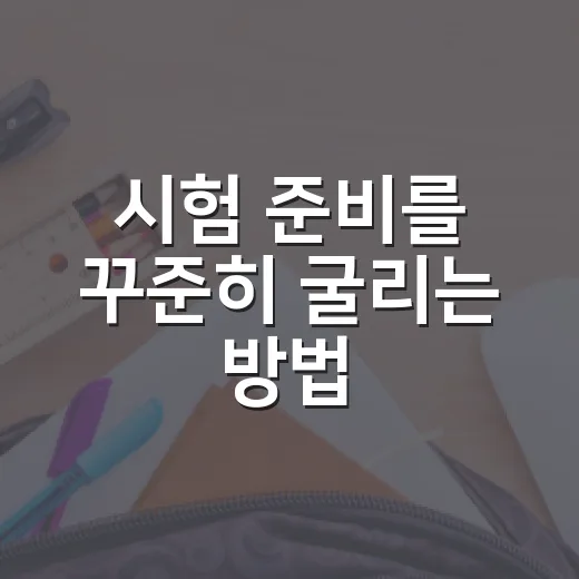 시험 준비를 꾸준히 굴리는 방법, 초보자는 이렇게 시작하세요 - 요약