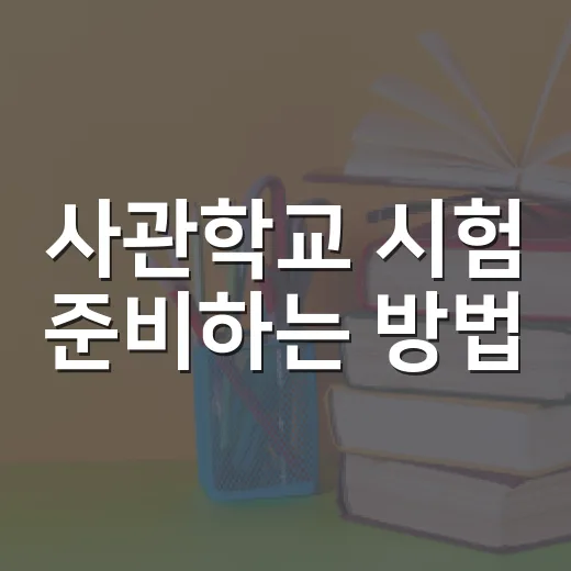 사관학교 시험 준비하는 방법, 초반부터 이렇게 잡아야 흔들리지 않습니다 - 요약