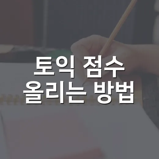 토익 점수 올리는 방법, 초보자가 8주 동안 흔들리지 않게 공부하려면 이렇게 - 요약