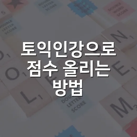 토익인강으로 점수 올리는 방법, 초보자가 덜 헤매려면 이렇게 - 요약